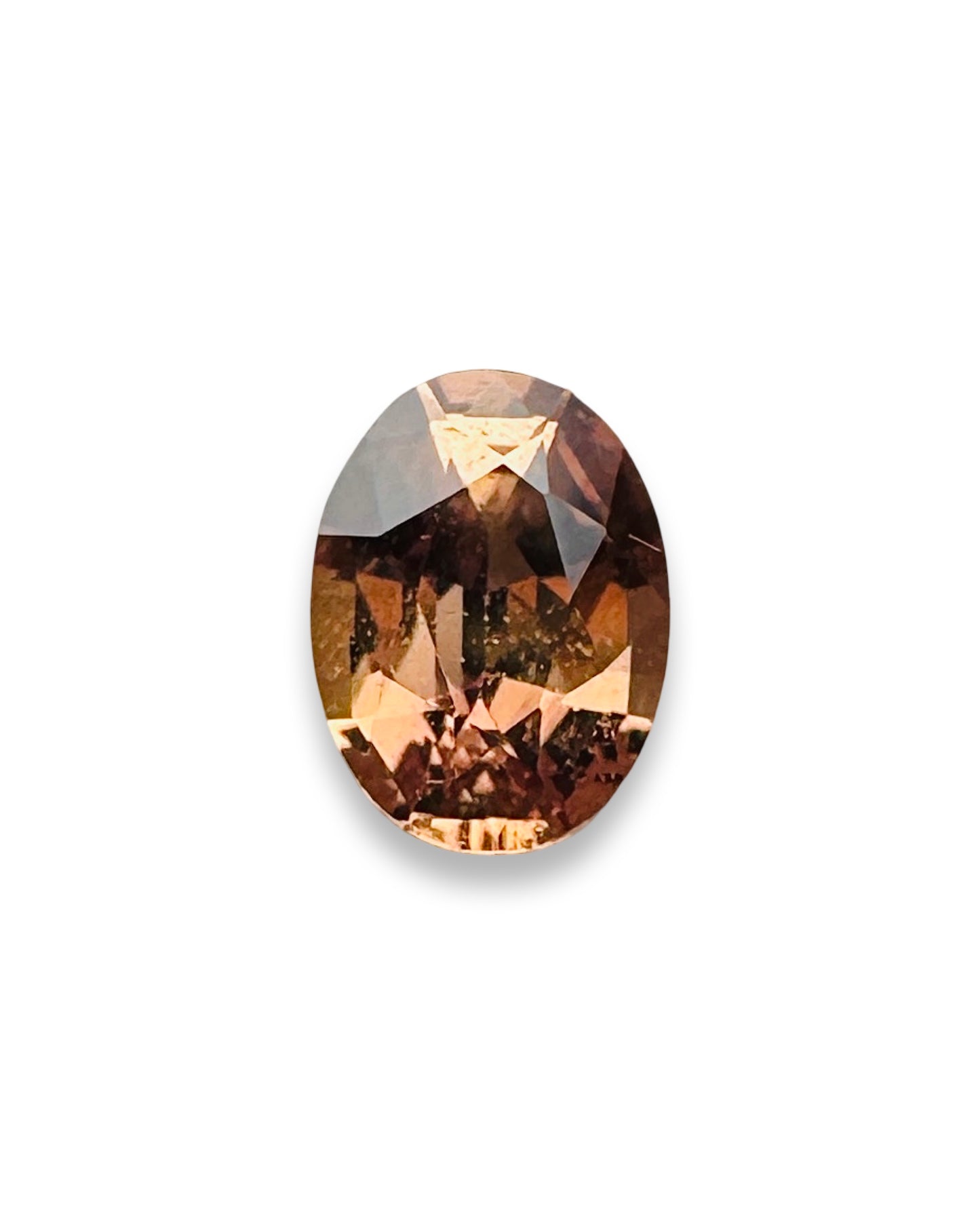 0.73 Cts Orangy Brown Sapphire