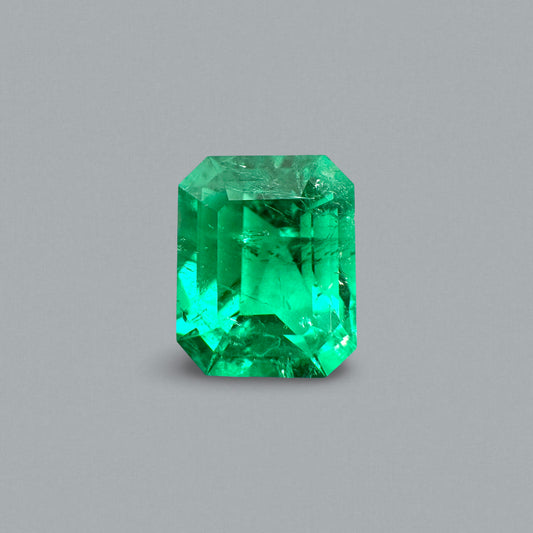 [BELLEROPHON] 1.12 CTS Intense Green Emerald (Colombia)
