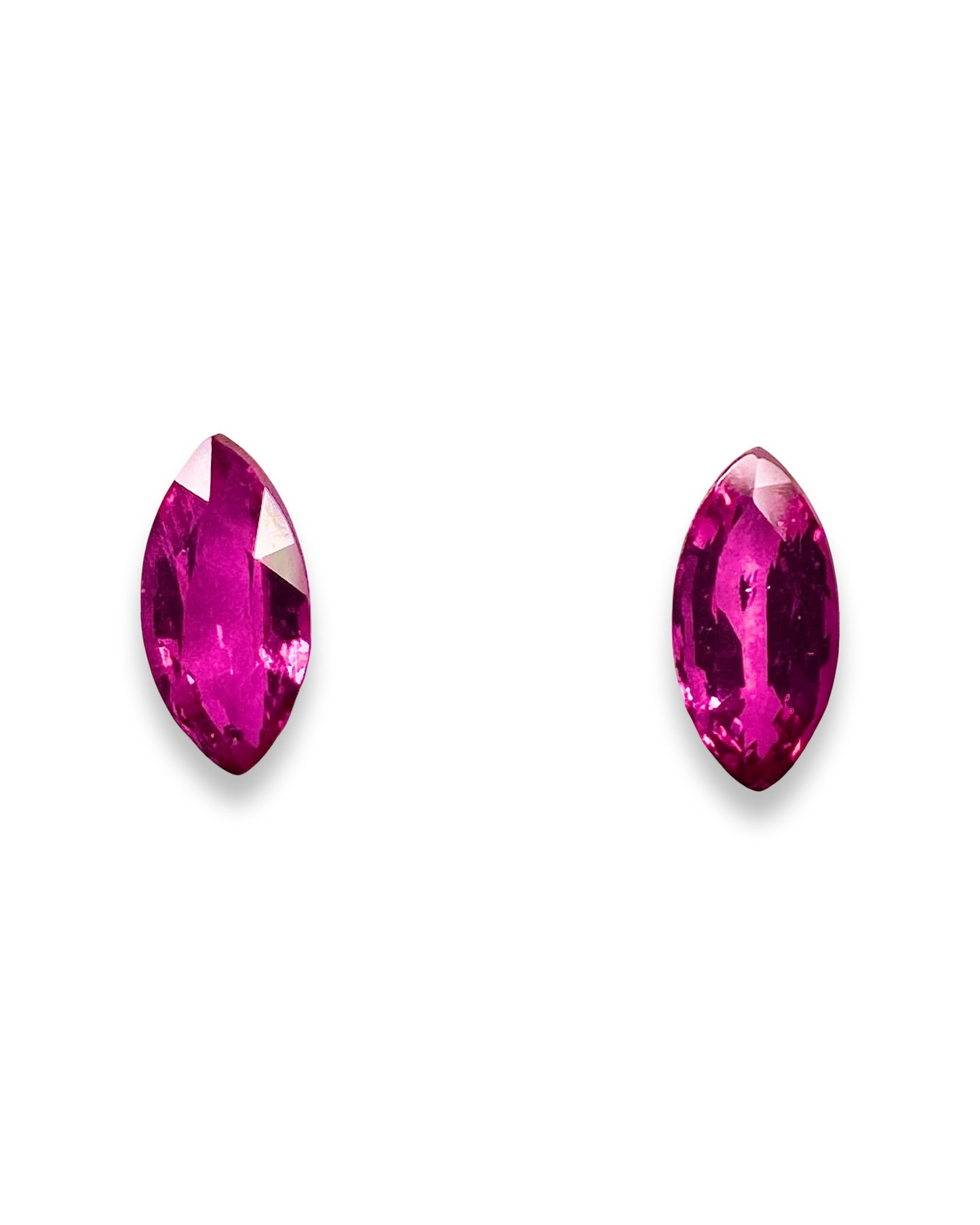 0.66 Cts Unheated Marquise Ruby Matching Pair