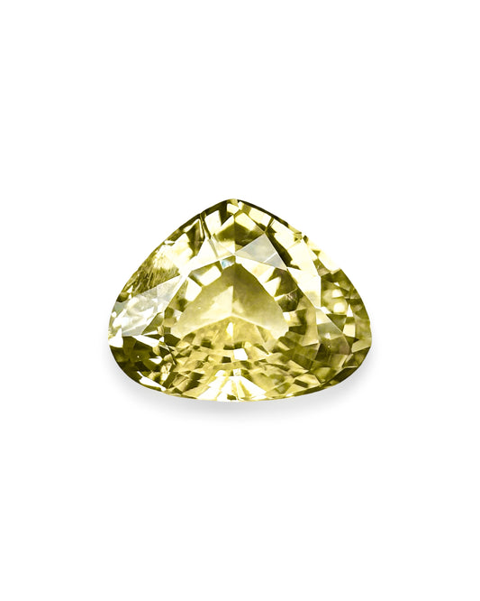 0.96 Cts Unheated Yellow Sapphire