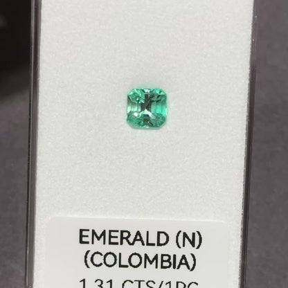 [GIA] 1.31 CTS No Oil Emerald (Colombia)