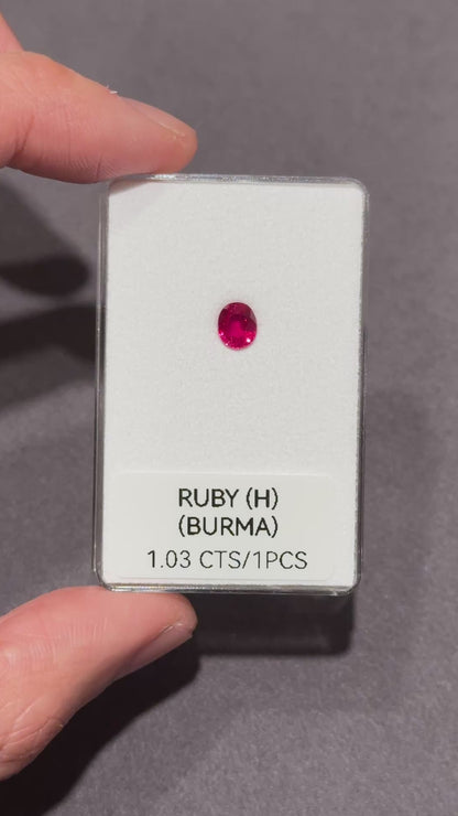 [NGI] 1.03 CTS Vivid Red Ruby (Burma)