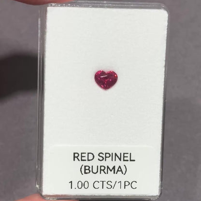 [NGI] 1.00 CTS Pinkish Red Spinel (Burma)