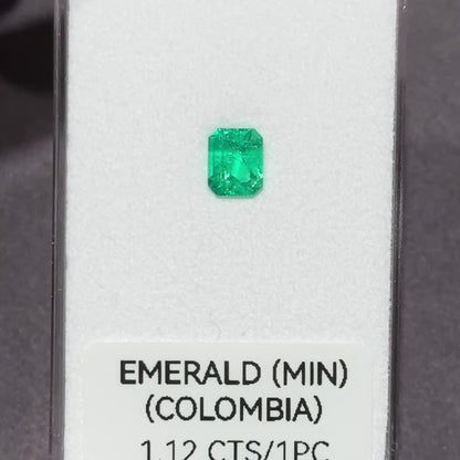 [BELLEROPHON] 1.12 CTS Intense Green Emerald (Colombia)